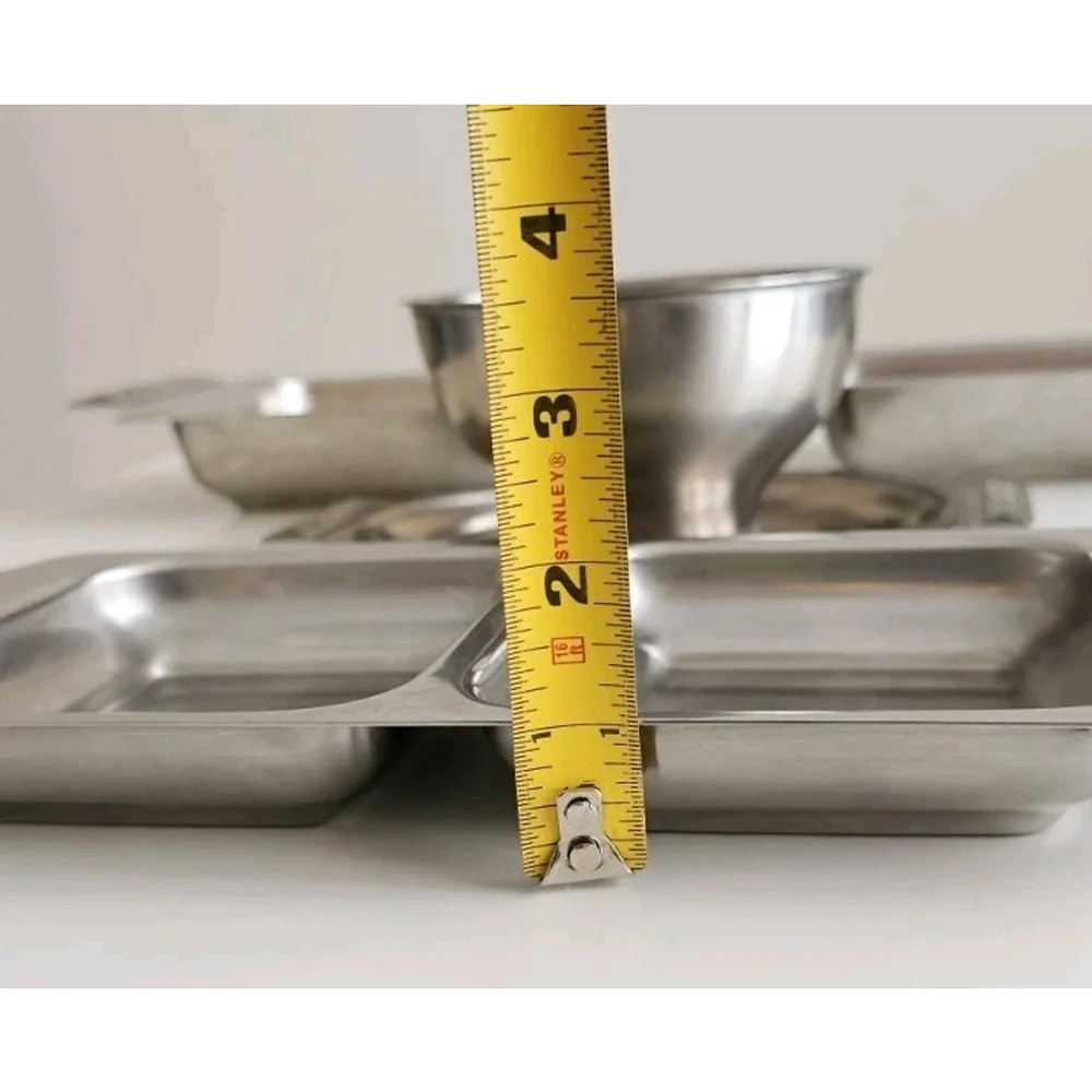Vintage International Decorator Japan Stainless Steel Serving Dish Set w Handles